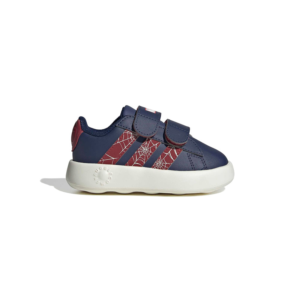 Tênis adidas Grand Court Homem Aranha CF Infantil — foto do produto em fundo branco