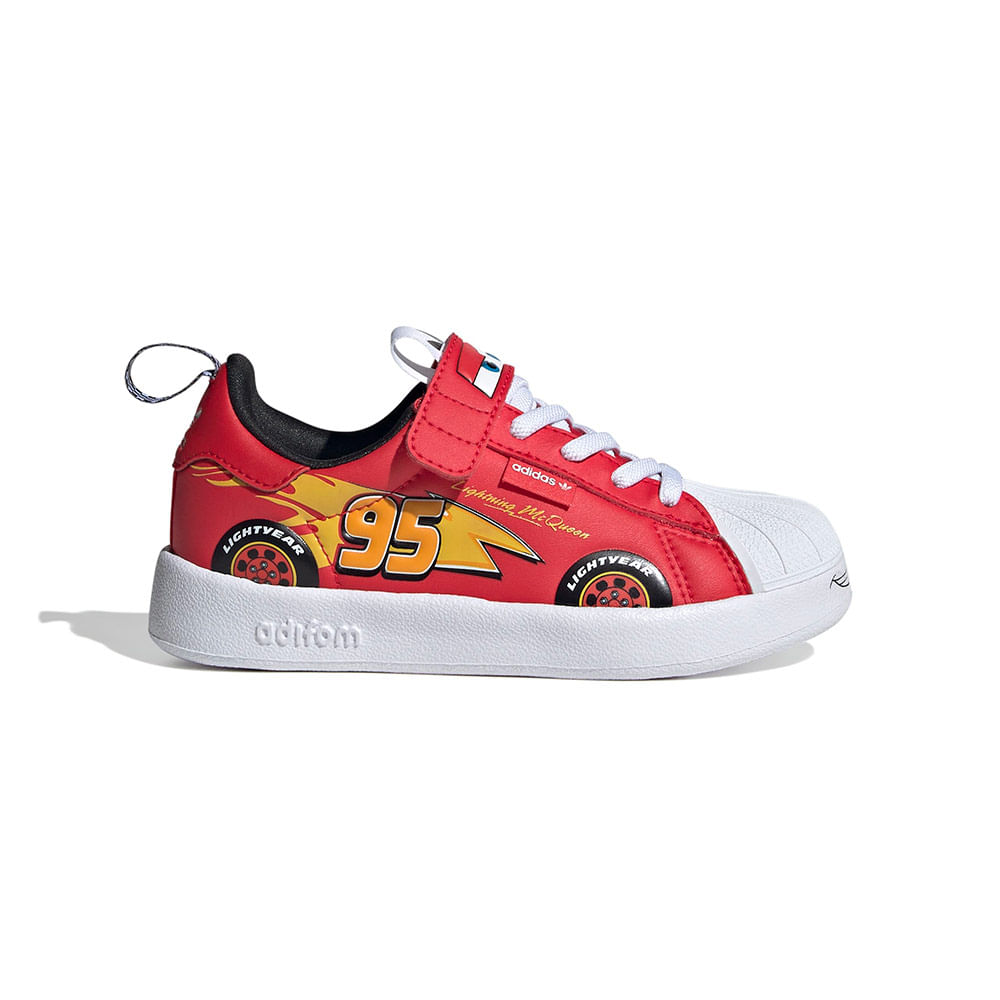 Tênis adidas Superstar 360 Adifom Pixar Carros Infantil — foto do produto em fundo branco