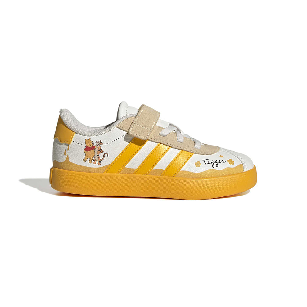 Tênis adidas VL Court Disney Pooh Infantil — foto do produto em fundo branco
