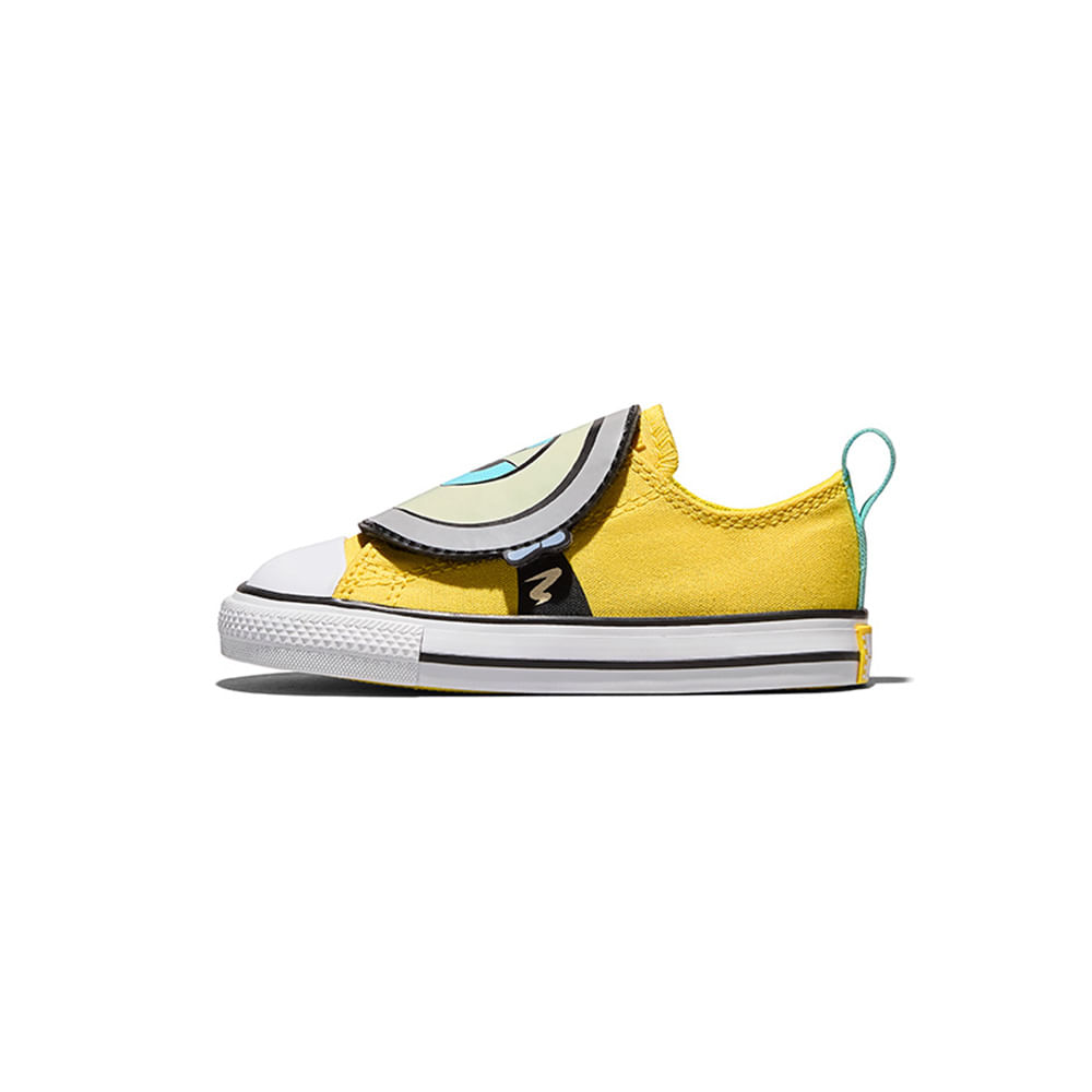 Tênis Converse Chuck Taylor All Star Minions One Strap Infantil — foto do produto em fundo branco