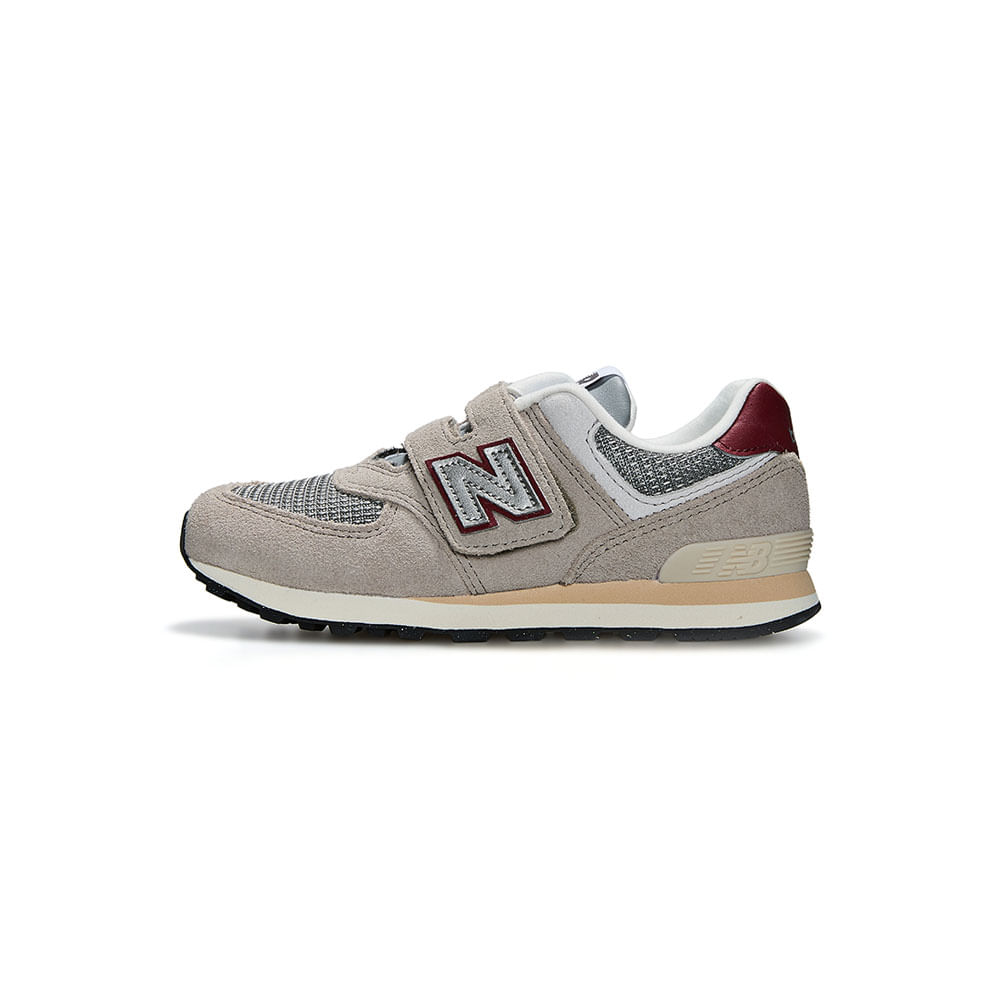 Tênis New Balance 574 Velcro Infantil — foto do produto em fundo branco