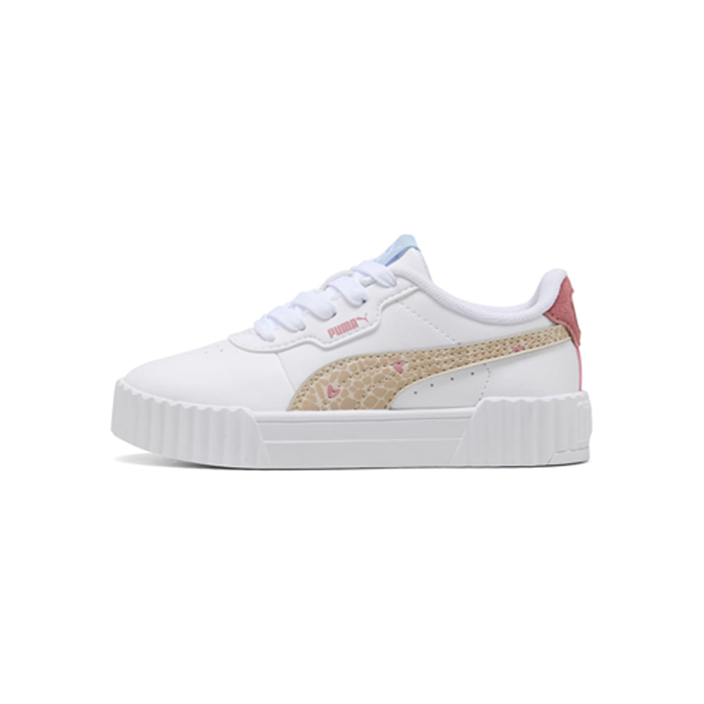 Tênis Puma Carina 3.0 Winter Safari Infantil — foto do produto em fundo branco
