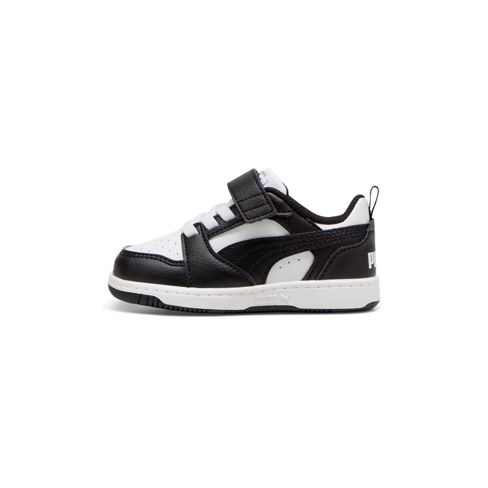 Tênis Puma Rebound V6 Lo Infantil — foto do produto em fundo branco