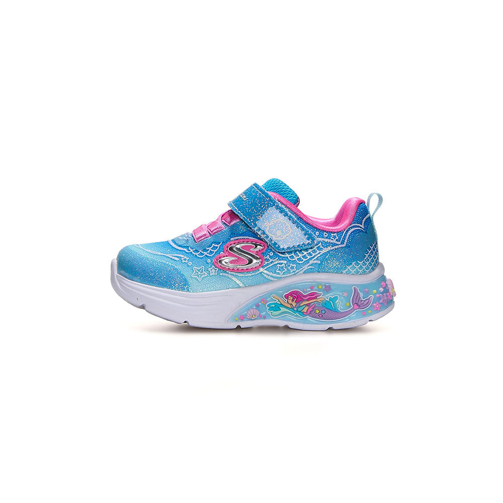 Tênis Skechers My Dreamers Lil Mermaid Infantil — foto do produto em fundo branco