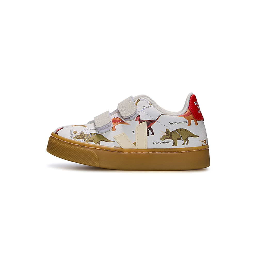 Tênis Veja X Museum Small Esplar Leat Dino Infantil — foto do produto em fundo branco