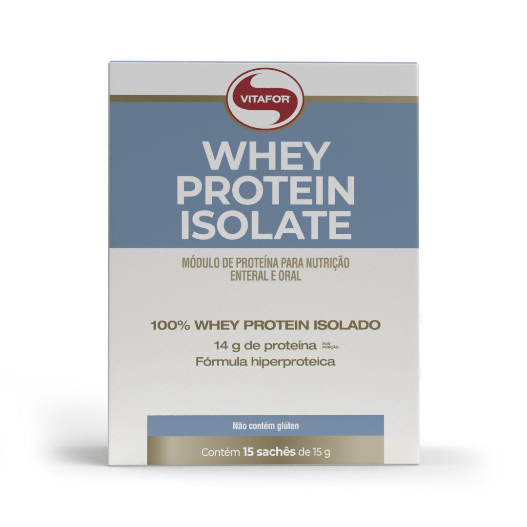 WHEY PROTEIN ISOLATE 15 Sachês 15g — foto do produto em fundo branco