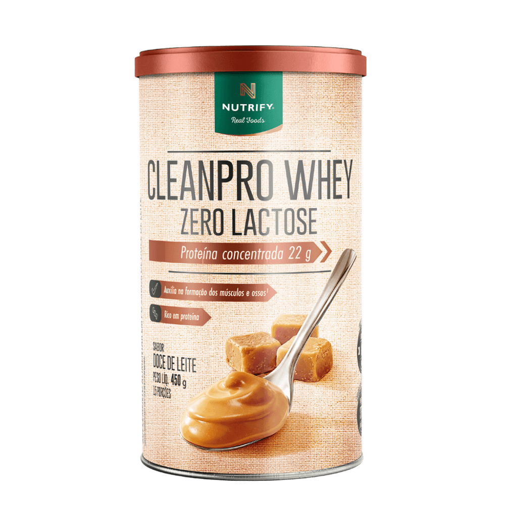 Whey Protein Sem Lactose - CleanPro Whey — foto do produto em fundo branco